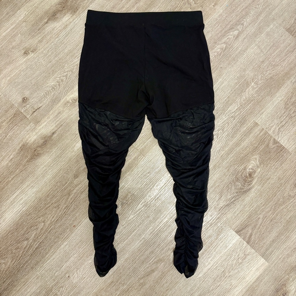 Torrid Ruched Mesh Inset Leggings J2 - Picture 5 of 7